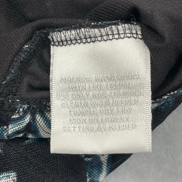 Vintage Worthington Top Womens Large Mesh Babydoll Paisley Y2K Faux Wrap - Picture 12 of 15